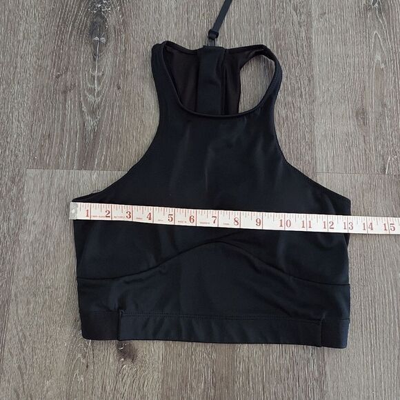 H&M SPORT Black Mesh Back Sports Bra Small - Picture 6 of 6